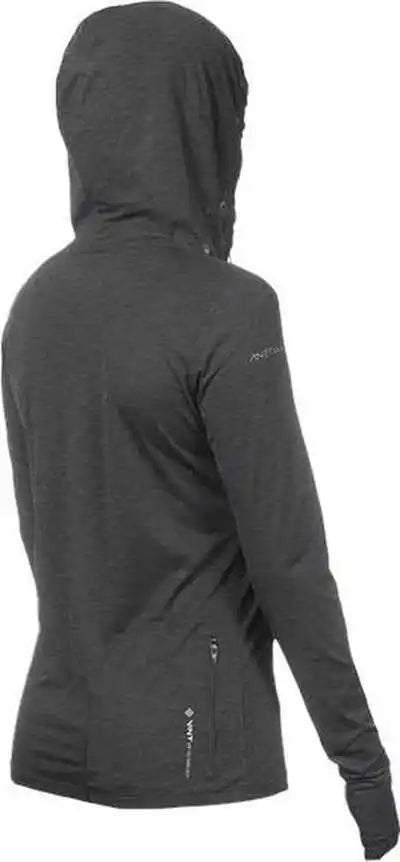 Anetik Wsbrzh0 Women’s Breeze Tech Hooded T-shirt - Charcoal Heathered