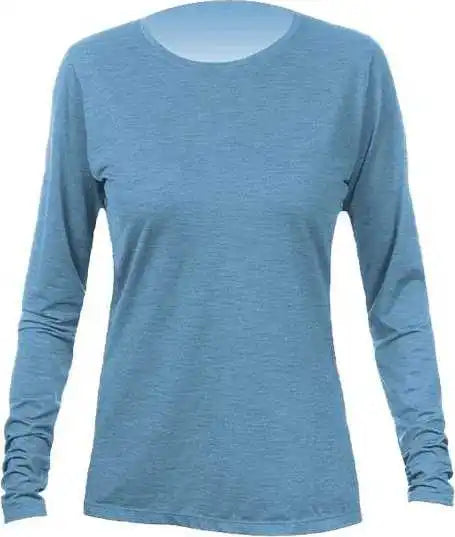 Anetik Wsbrzl0 Women’s Breeze Tech Long Sleeve T-shirt - Bahama Heathered