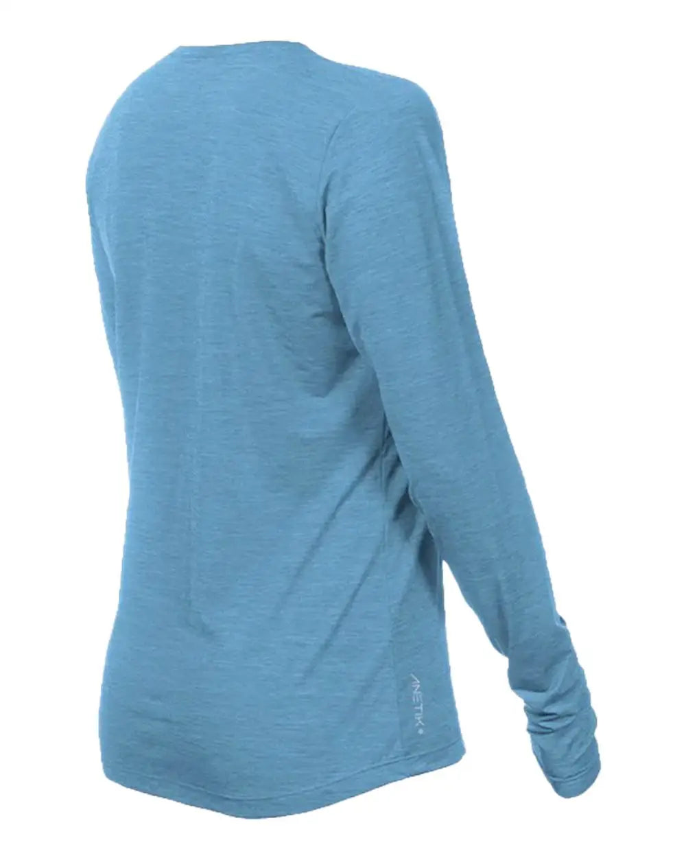 Anetik Wsbrzl0 Women’s Breeze Tech Long Sleeve T-shirt - Bahama Heathered