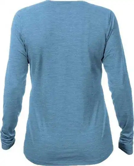 Anetik Wsbrzl0 Women’s Breeze Tech Long Sleeve T-shirt - Bahama Heathered