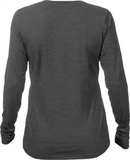 Anetik Wsbrzl0 Women’s Breeze Tech Long Sleeve T-shirt - Charcoal Heathered