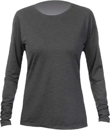 Anetik Wsbrzl0 Women’s Breeze Tech Long Sleeve T-shirt - Charcoal Heathered