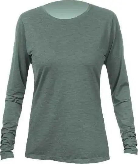 Anetik Wsbrzl0 Women’s Breeze Tech Long Sleeve T-shirt - Dark Olive Heathered