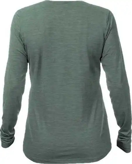 Anetik Wsbrzl0 Women’s Breeze Tech Long Sleeve T-shirt - Dark Olive Heathered