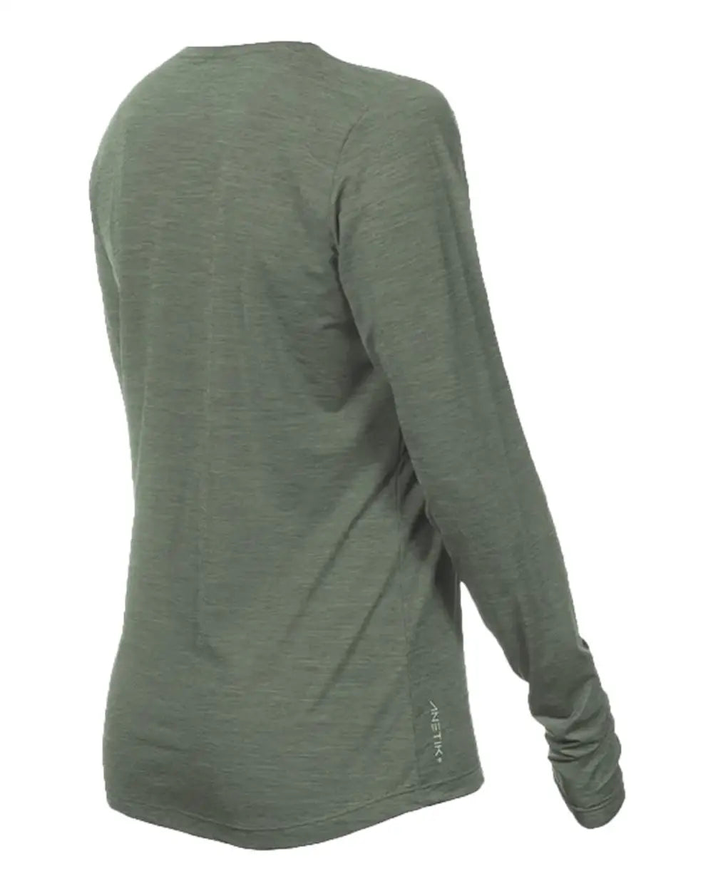 Anetik Wsbrzl0 Women’s Breeze Tech Long Sleeve T-shirt - Dark Olive Heathered