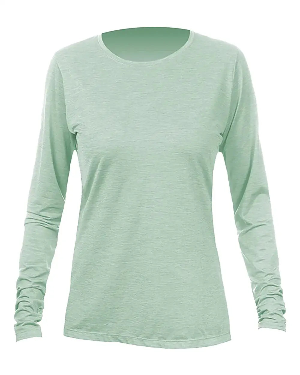 Anetik Wsbrzl0 Women’s Breeze Tech Long Sleeve T-shirt - Olive Heathered - Xs