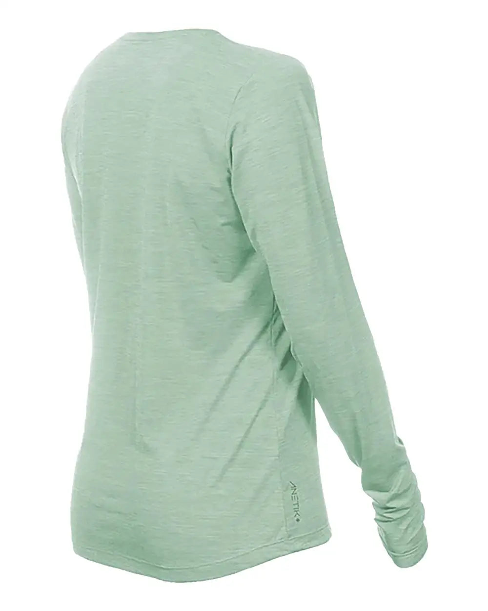 Anetik Wsbrzl0 Women’s Breeze Tech Long Sleeve T-shirt - Olive Heathered