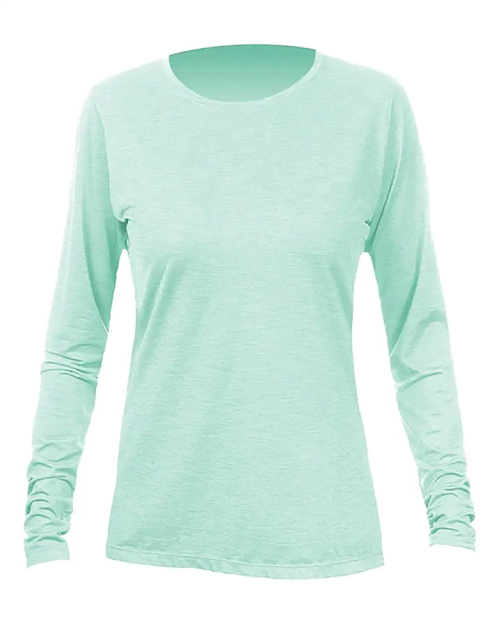 Anetik Wsbrzl0 Women’s Breeze Tech Long Sleeve T-shirt - Seafoam Heathered - Green / Xs
