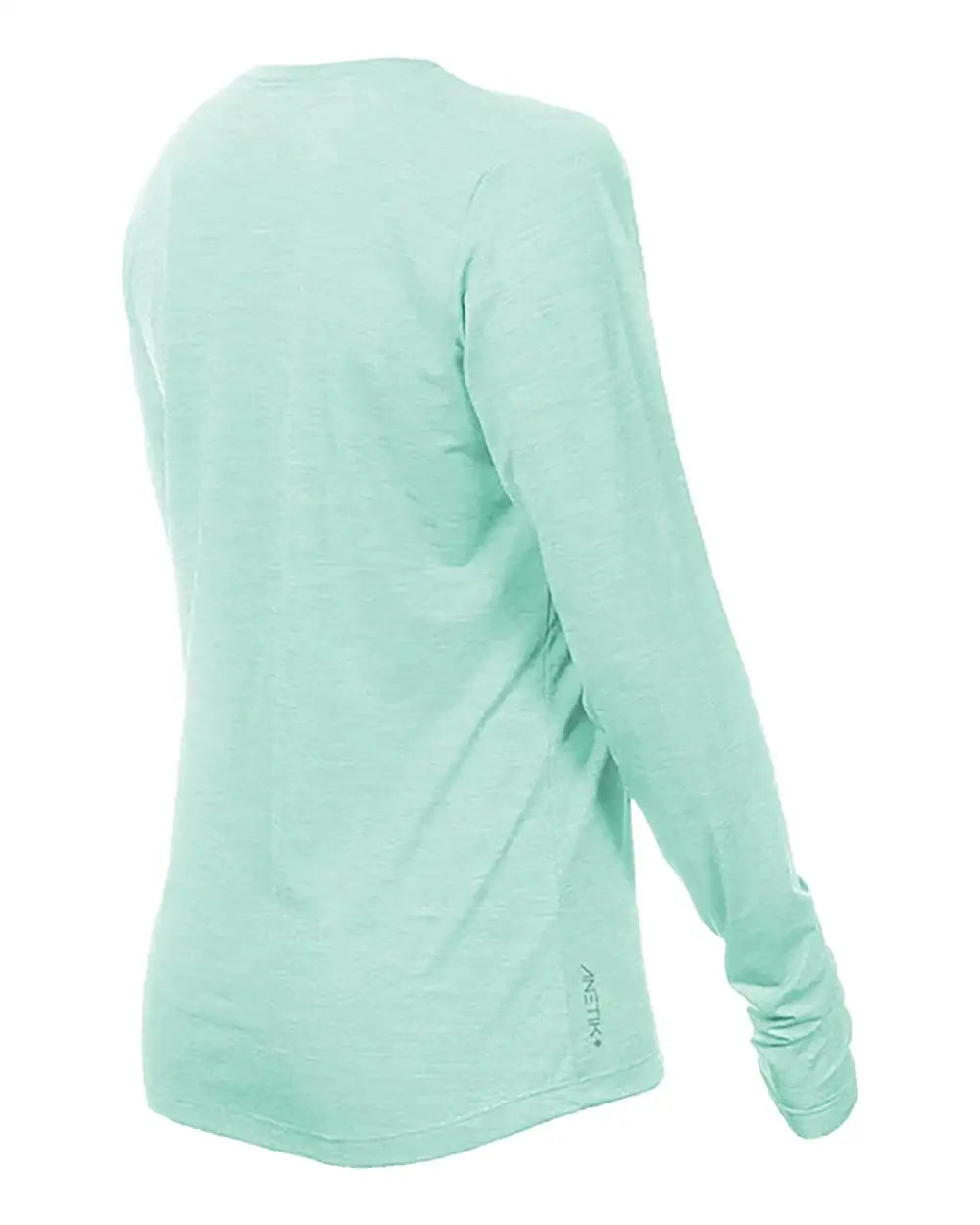 Anetik Wsbrzl0 Women’s Breeze Tech Long Sleeve T-shirt - Seafoam Heathered