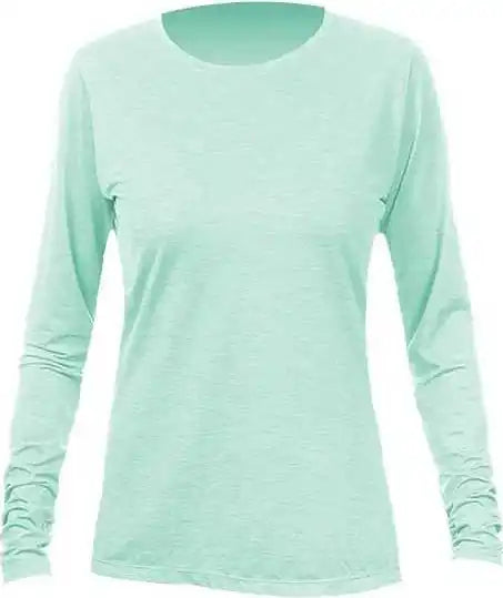 Anetik Wsbrzl0 Women’s Breeze Tech Long Sleeve T-shirt - Seafoam Heathered