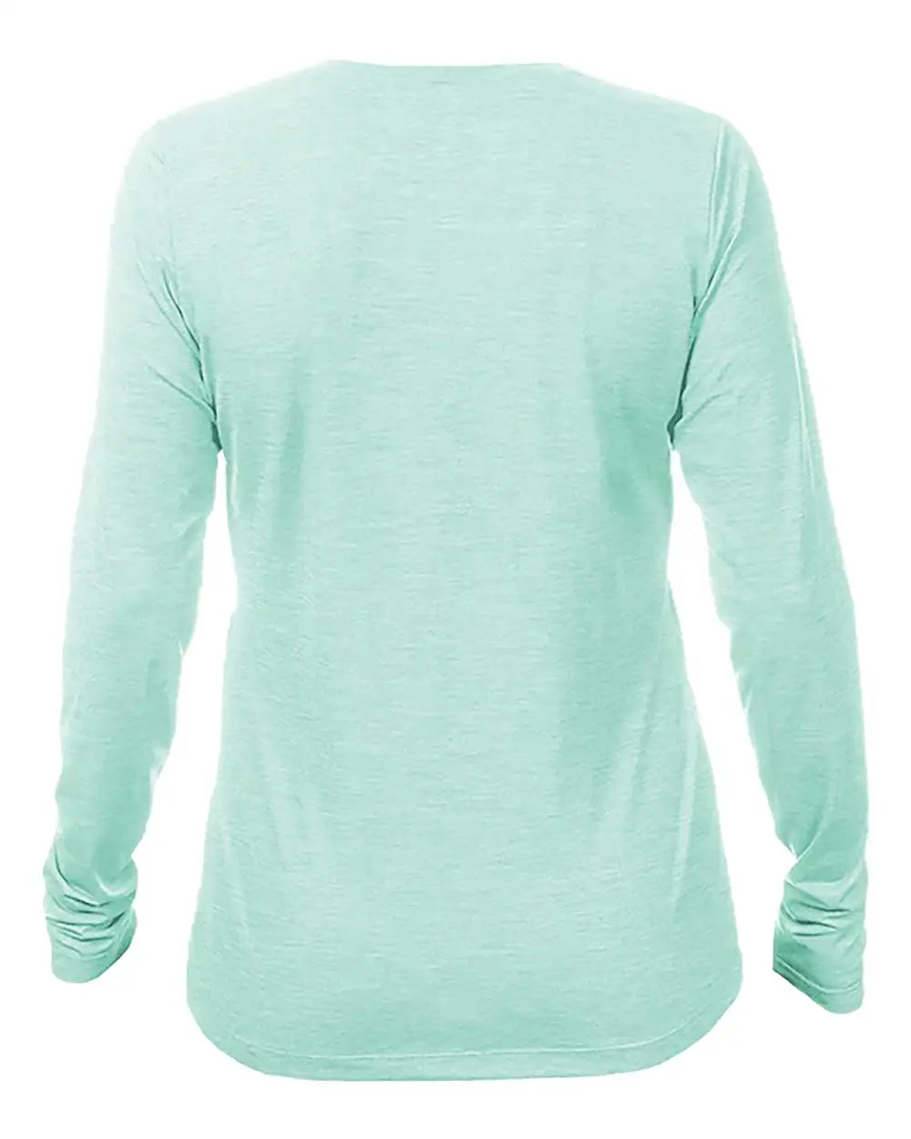 Anetik Wsbrzl0 Women’s Breeze Tech Long Sleeve T-shirt - Seafoam Heathered - Green / Xs