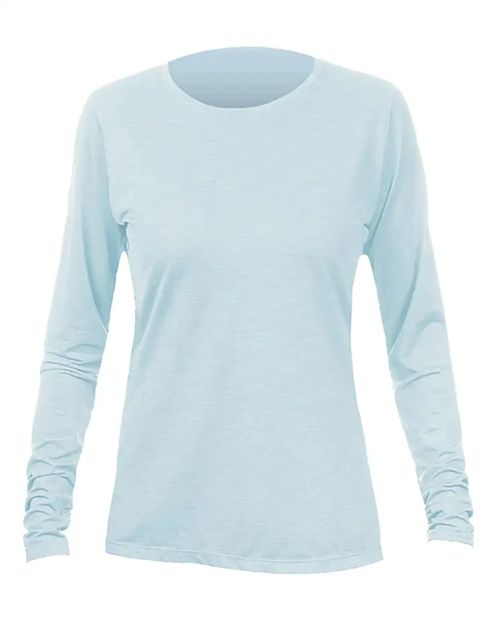 Anetik Wsbrzl0 Women’s Breeze Tech Long Sleeve T-shirt - Sky Heathered - Columbia Blue / Xs