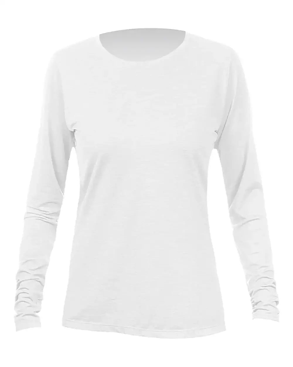 Anetik Wsbrzl0 Women’s Breeze Tech Long Sleeve T-shirt - White Heathered - Xs