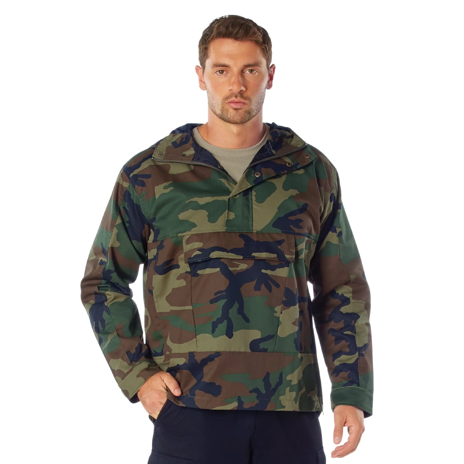 Anorak Parka - Woodland Camo / s