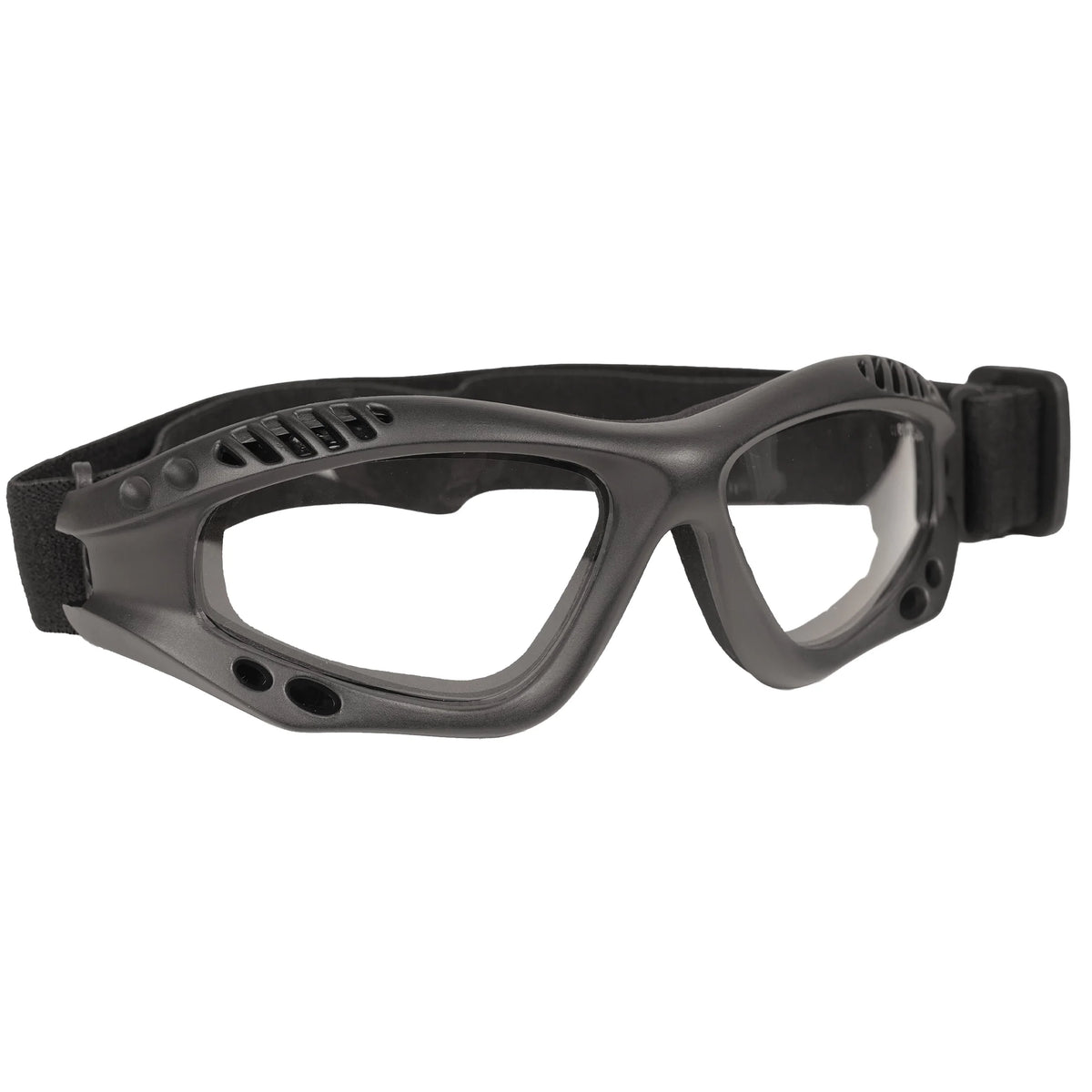 Ansi Rated Tactical Goggles - Black / Clear