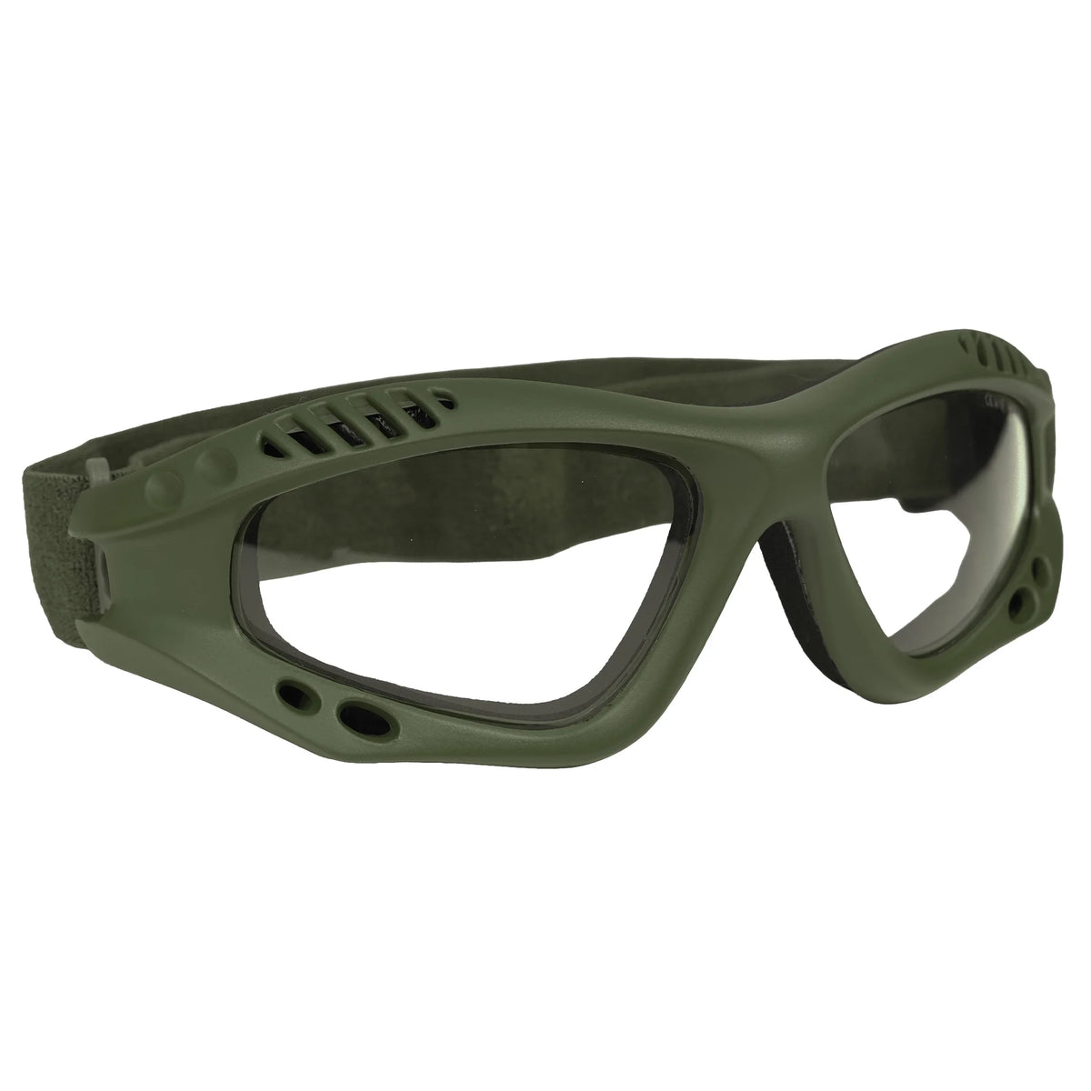 Ansi Rated Tactical Goggles - Olive Drab / Clear