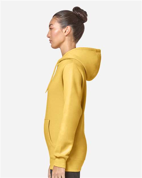 Rear View of Antique Gold Premium Pullover Hooded Sweatshirt - LS14001
