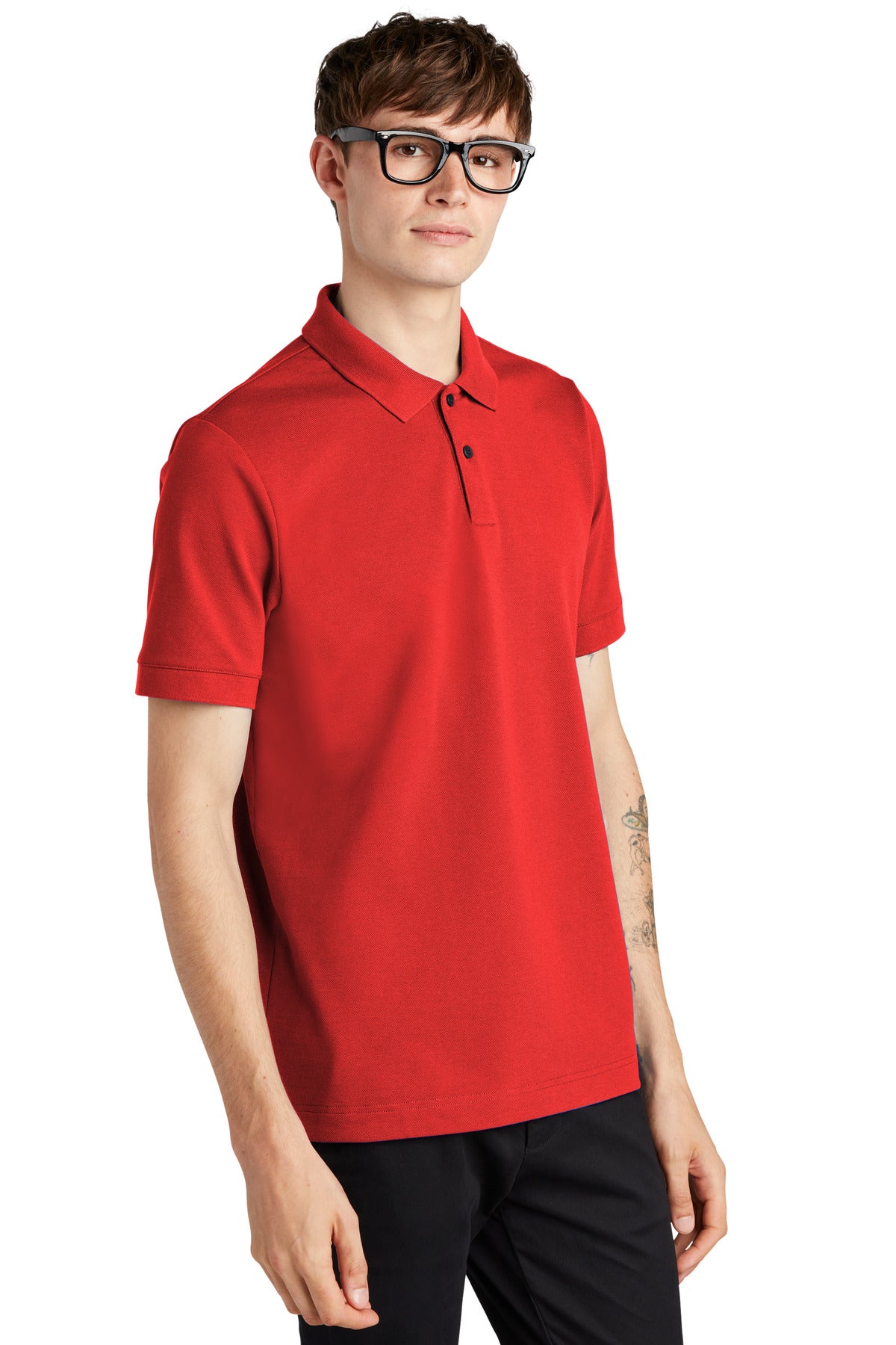 AppleRed Mercer+Mettle Stretch Heavyweight Pique Polo MM1000
