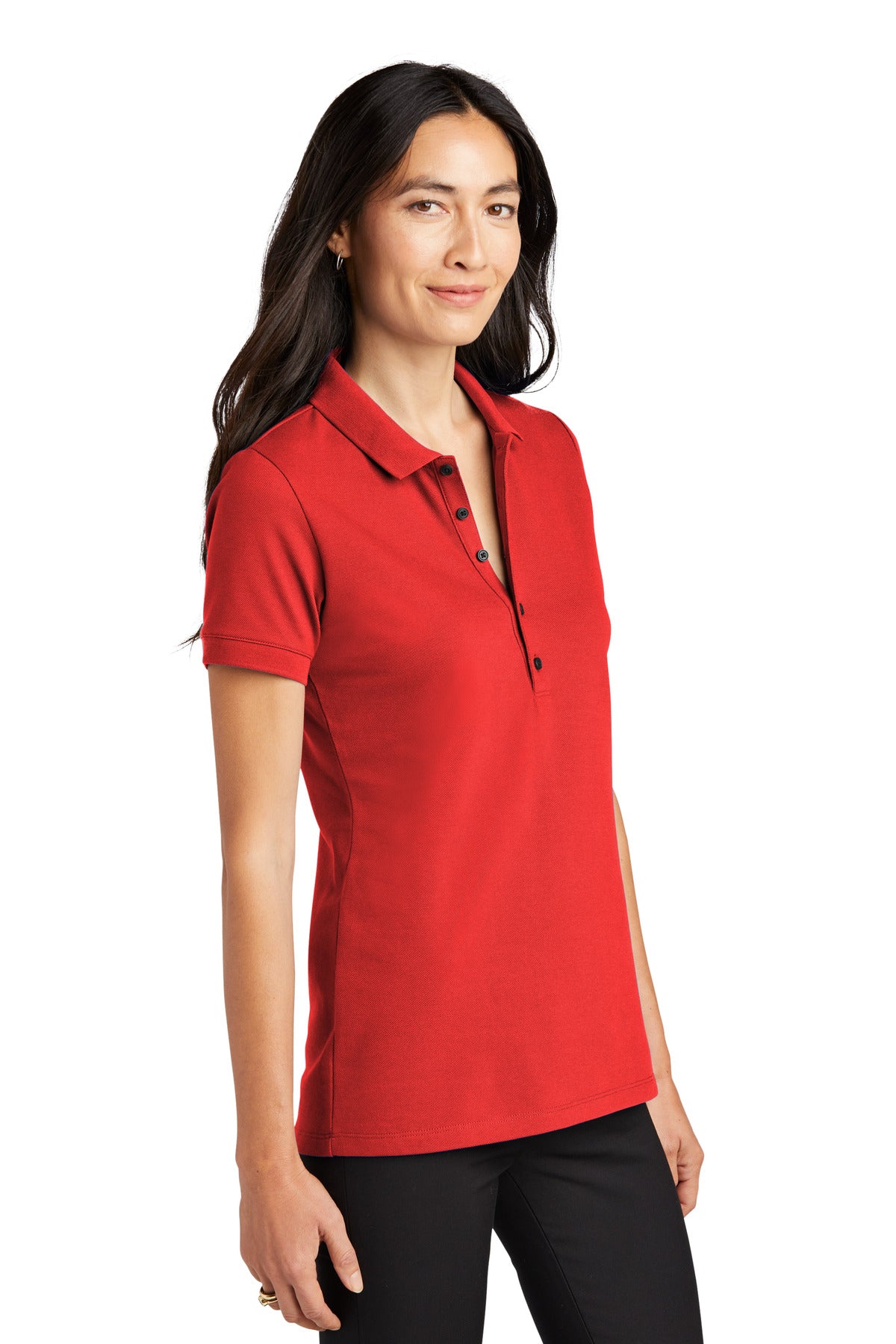 AppleRed Mercer+Mettle Women's Stretch Heavyweight Pique Polo MM1001
