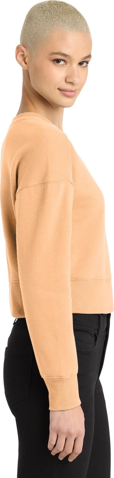 Apricot District Women's Perfect Weight Fleece Cropped Crew DT1105