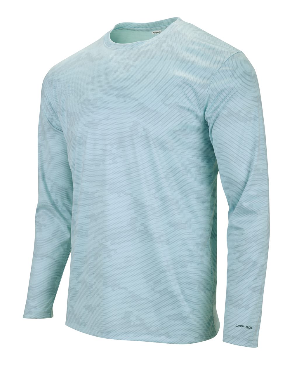 Aqua Blue Pompano Performance Camo Long Sleeve T-Shirt - 217