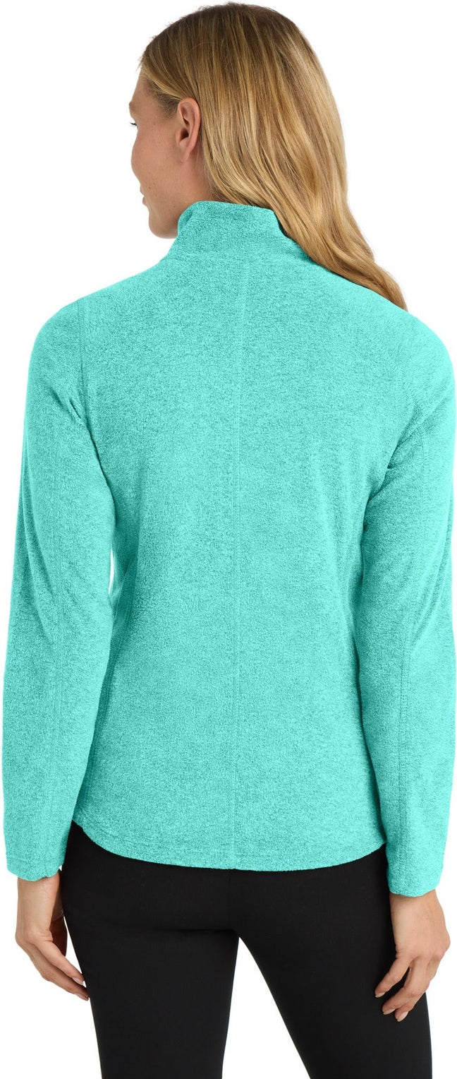 Aqua Green Hea Port Authority Women's Heather Microfleece Full-Zip Jacket. L235