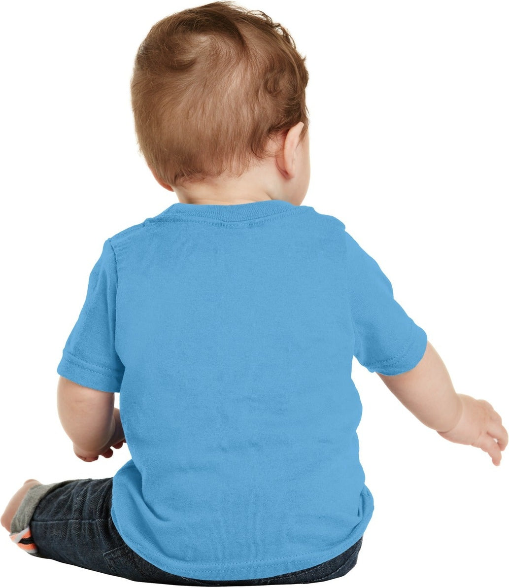 Aquatic Blue Port & Co Infant Core Cotton Tee. CAR54I