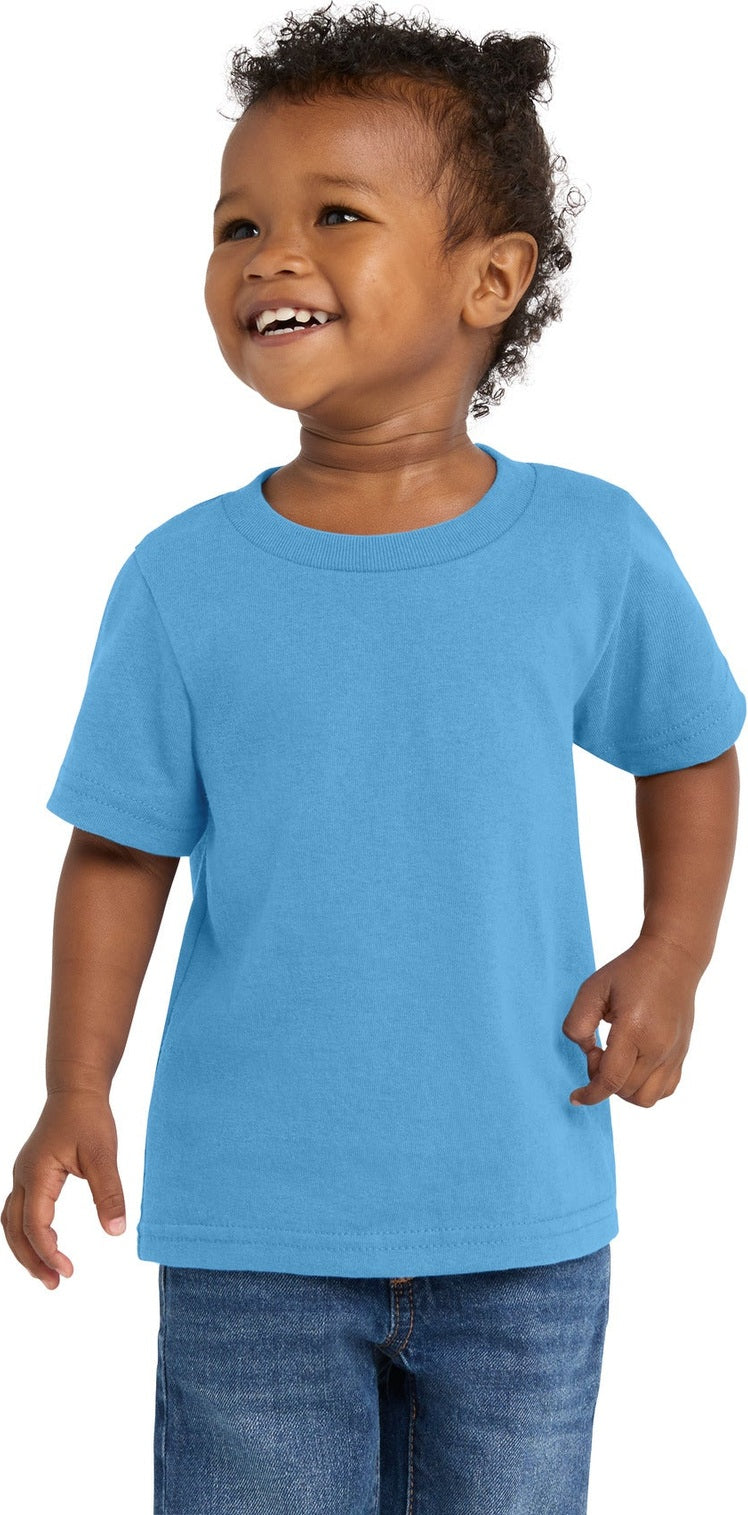 Aquatic Blue Port & Co Infant Core Cotton Tee. CAR54I