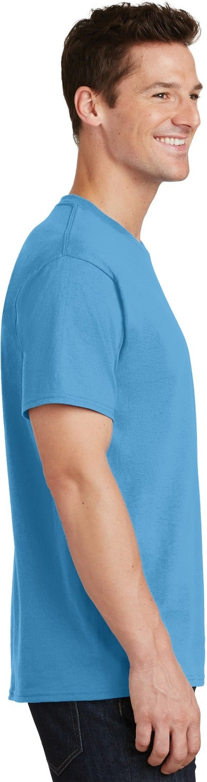 Aquatic Blue Port & Co Tall Core Cotton Tee PC54T