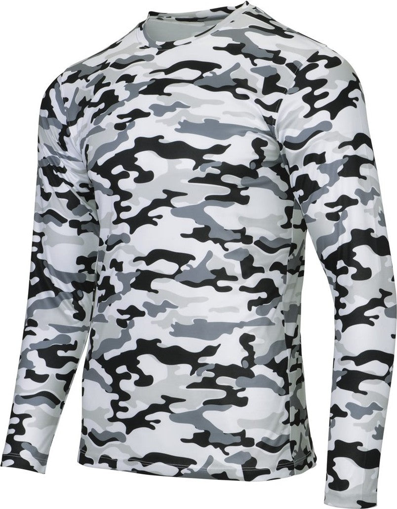 Arctic Camo Woodland Performance Long Sleeve T-Shirt - 238