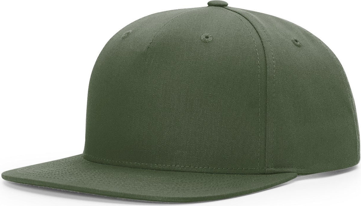 Army Olive Pinch Front Structured Snapback