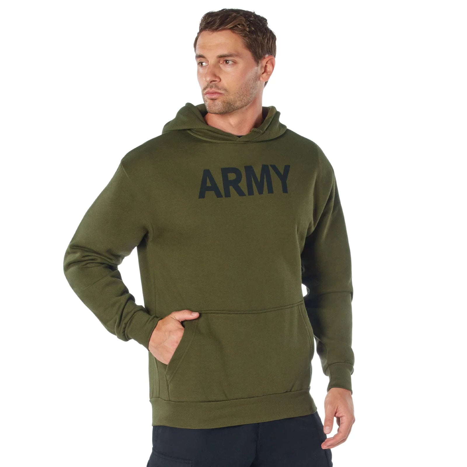 Army Pt Pullover Hooded Sweatshirt - Olive Drab / s