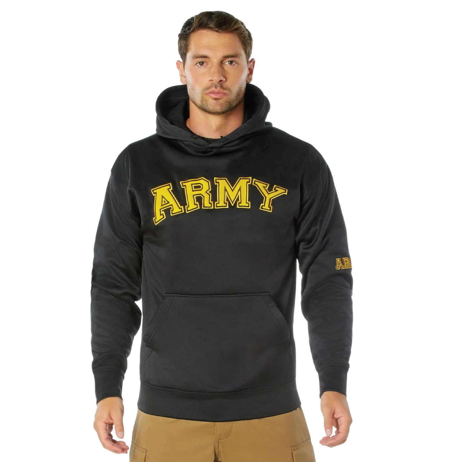 Army Pullover Hoodie - Black - s