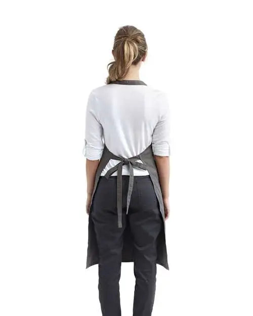 Artisan Collection by Reprime Rp102 Organic Cotton Bib Apron - Dark Grey - Gray / one Size Fits Most