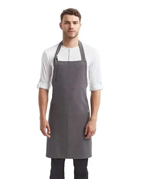 Artisan Collection by Reprime Rp122 â€˜regenerate’ Recycled Bib Apron - Grey Denim
