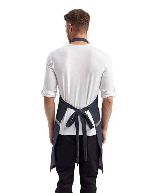 Artisan Collection by Reprime Rp122 â€˜regenerate’ Recycled Bib Apron - Indigo Denim