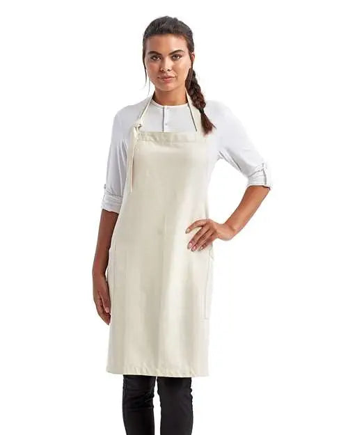 Artisan Collection by Reprime Rp122 ?Regenerate’ Recycled Bib Apron - Natural - one Size Fits Most