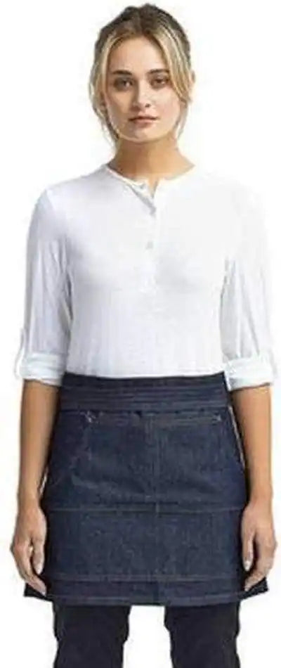 Artisan Collection by Reprime Rp125 Unisex Jeans Stitch Denim Waist Apron - Indigo - Navy / one Size Fits Most