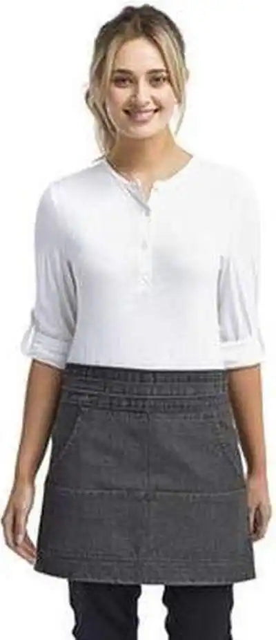 Artisan Collection by Reprime Rp125 Unisex Jeans Stitch Denim Waist Apron - Black - one Size Fits Most