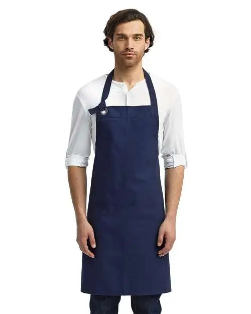 Artisan Collection by Reprime Rp130 Calibre Heavy Canvas Bib Apron - Navy - one Size Fits Most
