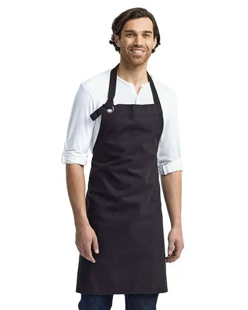 Artisan Collection by Reprime Rp130 Calibre Heavy Canvas Bib Apron - Black - one Size Fits Most