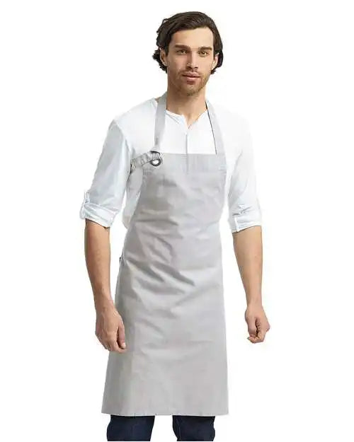 Artisan Collection by Reprime Rp130 Calibre Heavy Canvas Bib Apron - Silver - Osfa