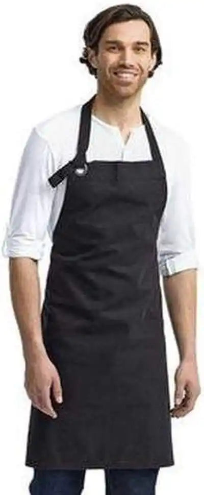 Artisan Collection by Reprime Rp130 Unisex Calibre Heavy Cotton Canvas Bib Apron - Black - one Size Fits Most
