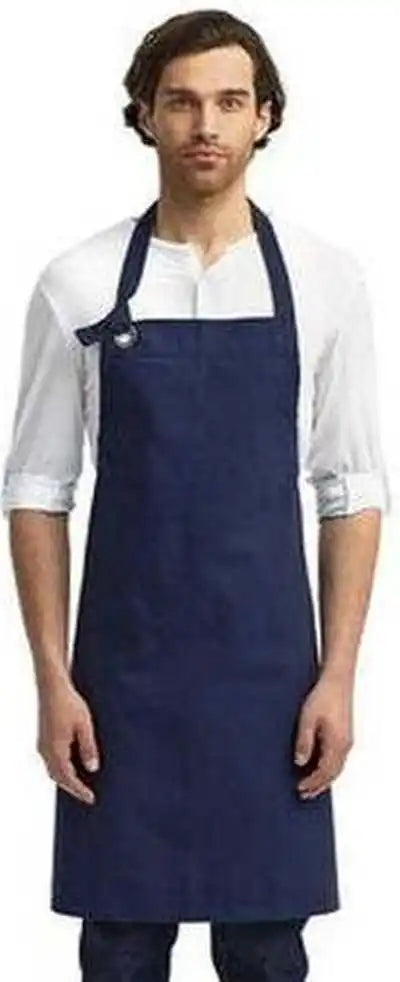 Artisan Collection by Reprime Rp130 Unisex Calibre Heavy Cotton Canvas Bib Apron - Navy - one Size Fits Most