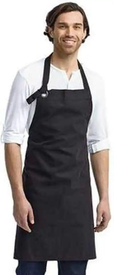 Artisan Collection by Reprime Rp130 Unisex Calibre Heavy Cotton Canvas Bib Apron - Black - one Size Fits Most