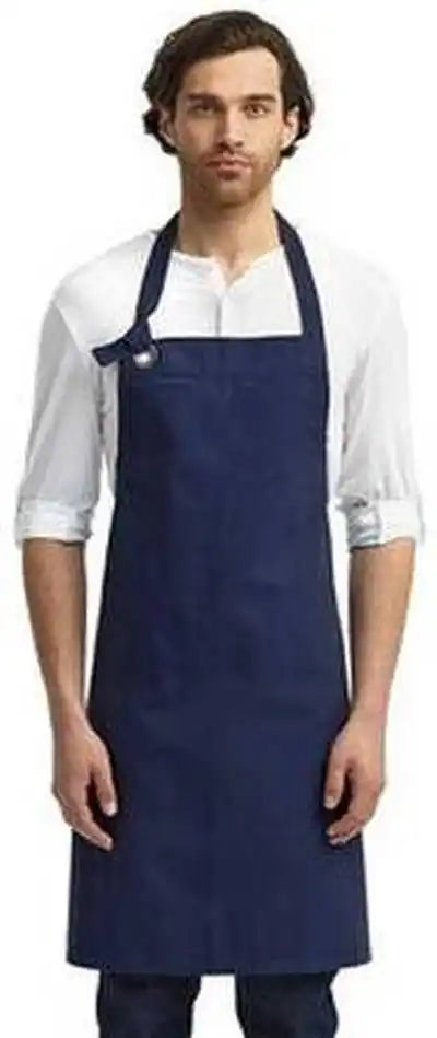 Artisan Collection by Reprime Rp130 Unisex Calibre Heavy Cotton Canvas Bib Apron - Navy - one Size Fits Most