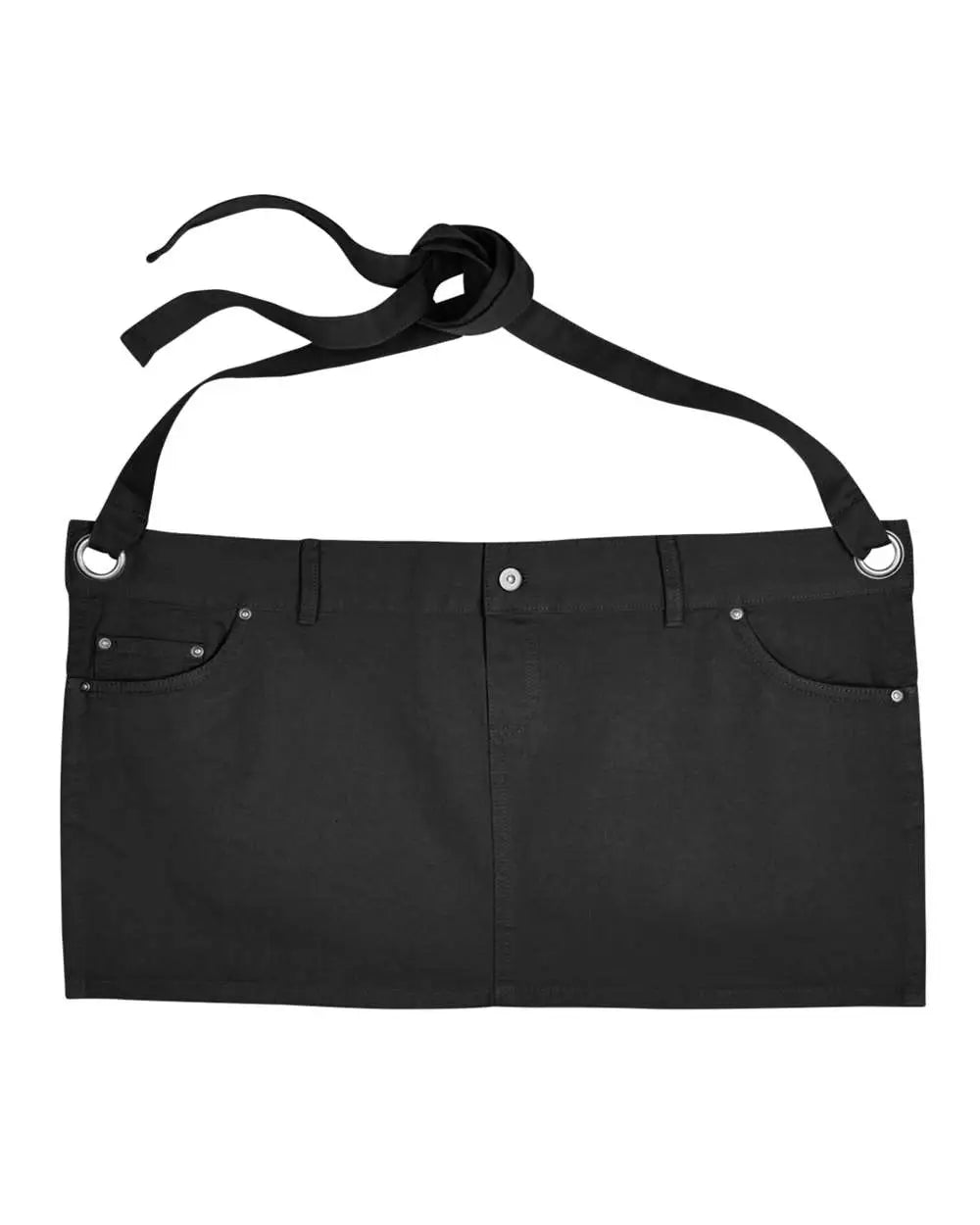 Artisan Collection by Reprime Rp133 Cotton Chino Waist Apron - Black - one Size Fits Most