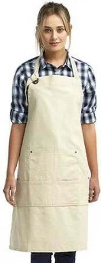 Artisan Collection by Reprime Rp137 ?Calibre’ Heavy Cotton Canvas Pocket Apron - Natural - one Size Fits Most