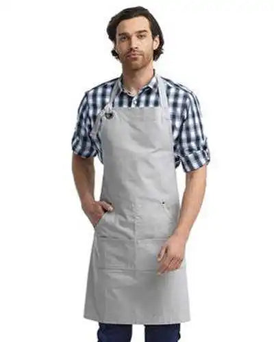 Artisan Collection by Reprime Rp137 ?Calibre’ Heavy Cotton Canvas Pocket Apron - Silver - Gray / one Size Fits Most