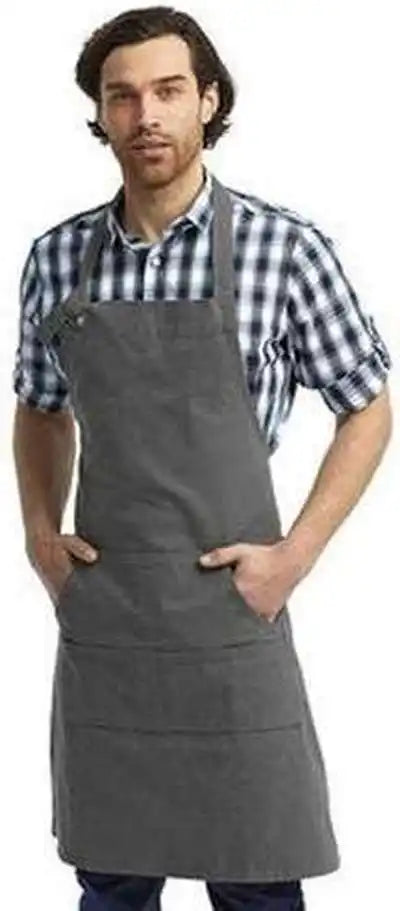 Artisan Collection by Reprime Rp137 ?Calibre’ Heavy Cotton Canvas Pocket Apron - Dark Gray - one Size Fits Most